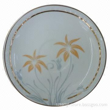 Porcelain 10.5-inch Plate with Elegant Design